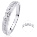 Memoire-Ring aus 585er Weißgold, 0,2 ct von ONE ELEMENT