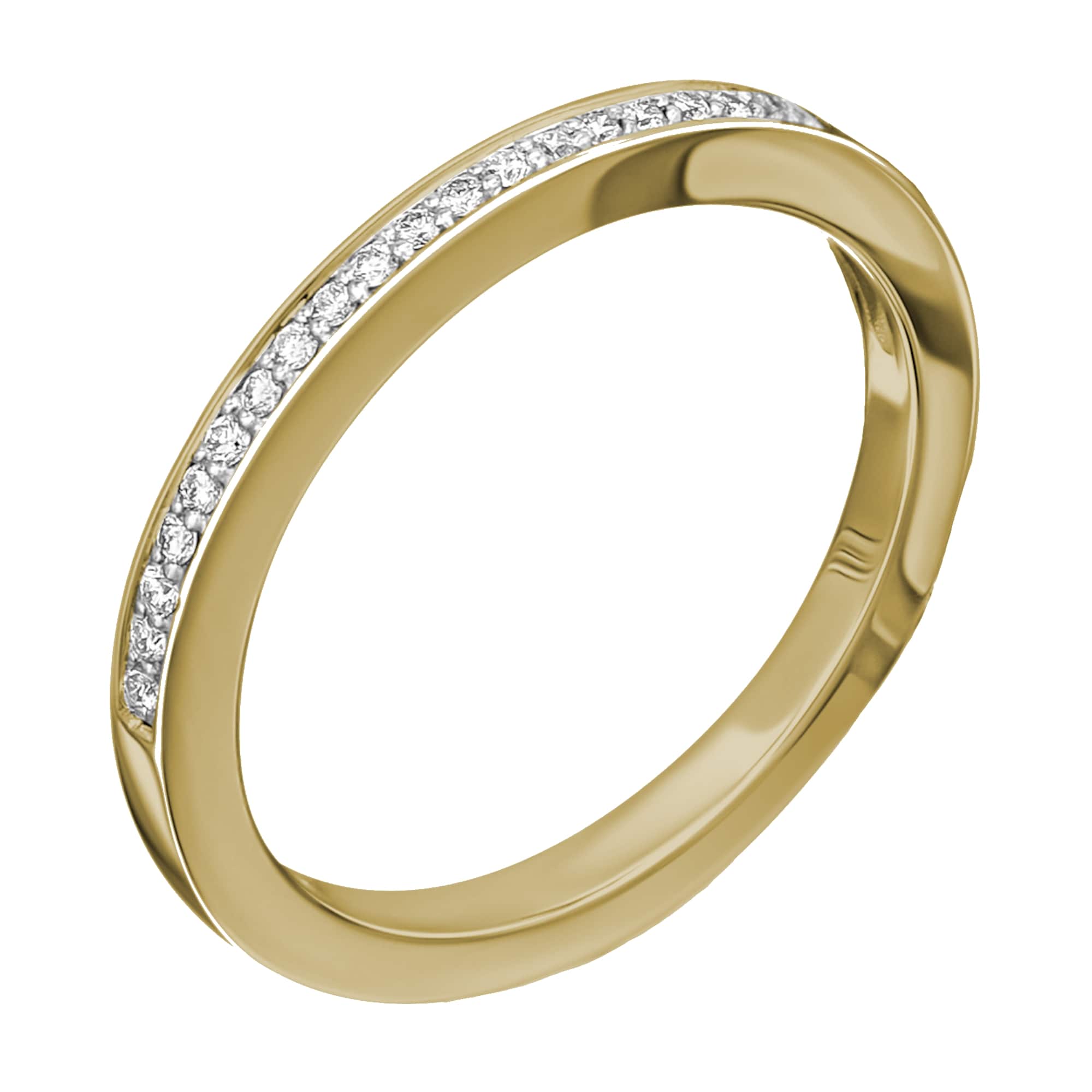 0.09 ct Diamant Brillant Memoire Ring aus 585er Gelbgold von ONE ELEMENT – Bild 2
