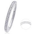 0.09 ct Diamant Brillant Memoire Ring aus 585er Weißgold von ONE ELEMENT – Bild 1
