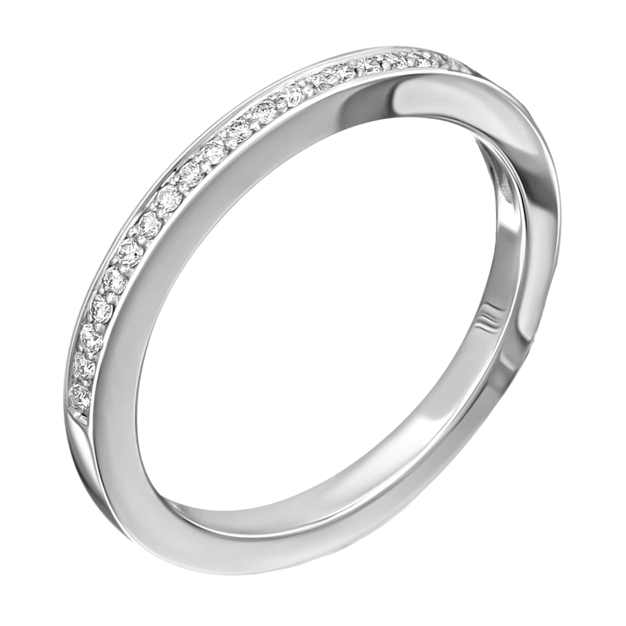 0.09 ct Diamant Brillant Memoire Ring aus 585er Weißgold von ONE ELEMENT – Bild 2