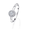 0,26 ct Diamant Brillant Invisible Ring aus 585er Weißgold von ONE ELEMENT – Bild 1