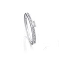 0,20 ct Diamant Brillant Memoire mit Center Ring aus 585er Weißgold von ONE ELEMENT – Bild 1