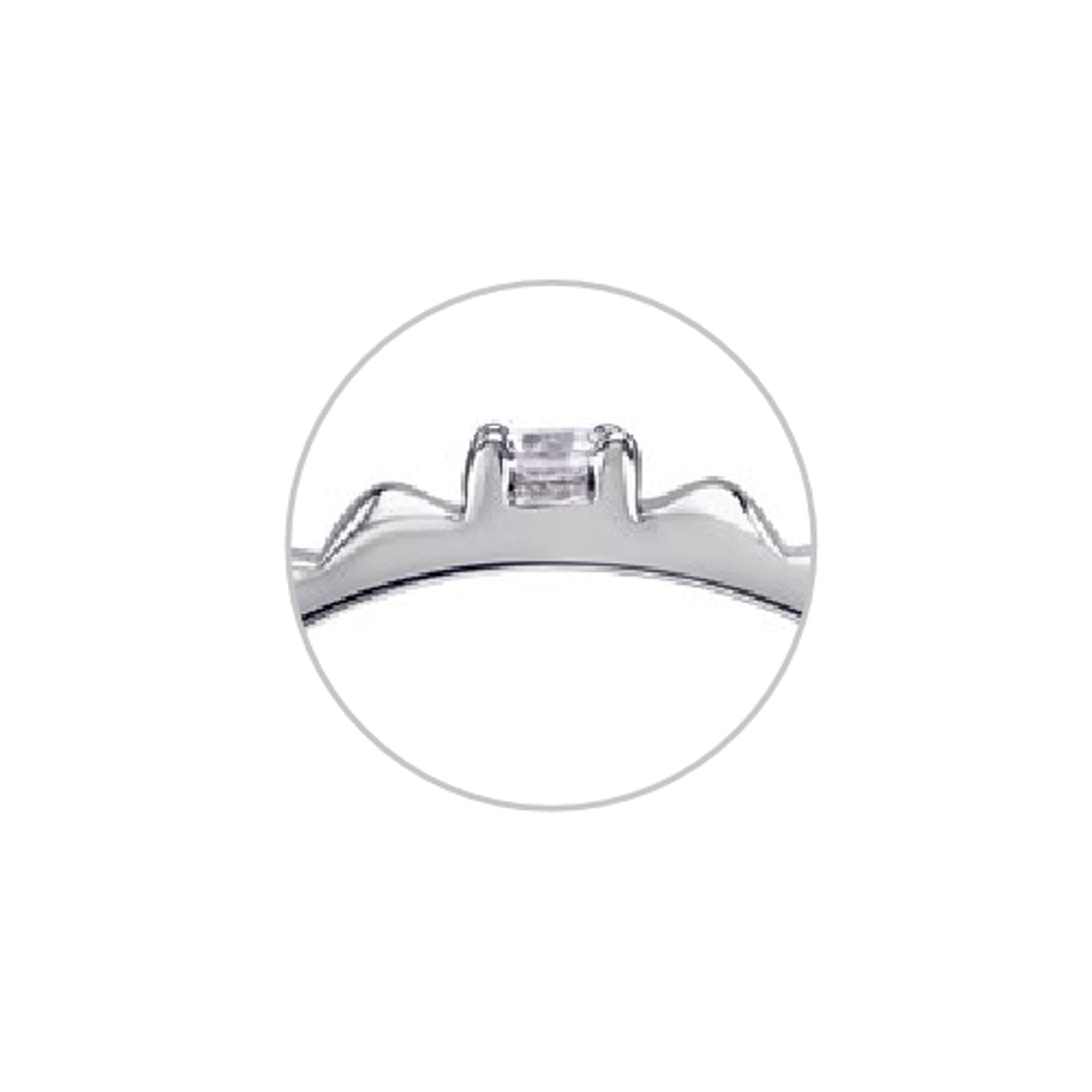 0,04 ct Diamant Brillant Ring aus 585er Weißgold von ONE ELEMENT – Bild 2
