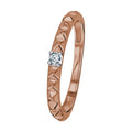0,04 ct Diamant Brillant Ring 585er Roségold von ONE ELEMENT – Bild 1