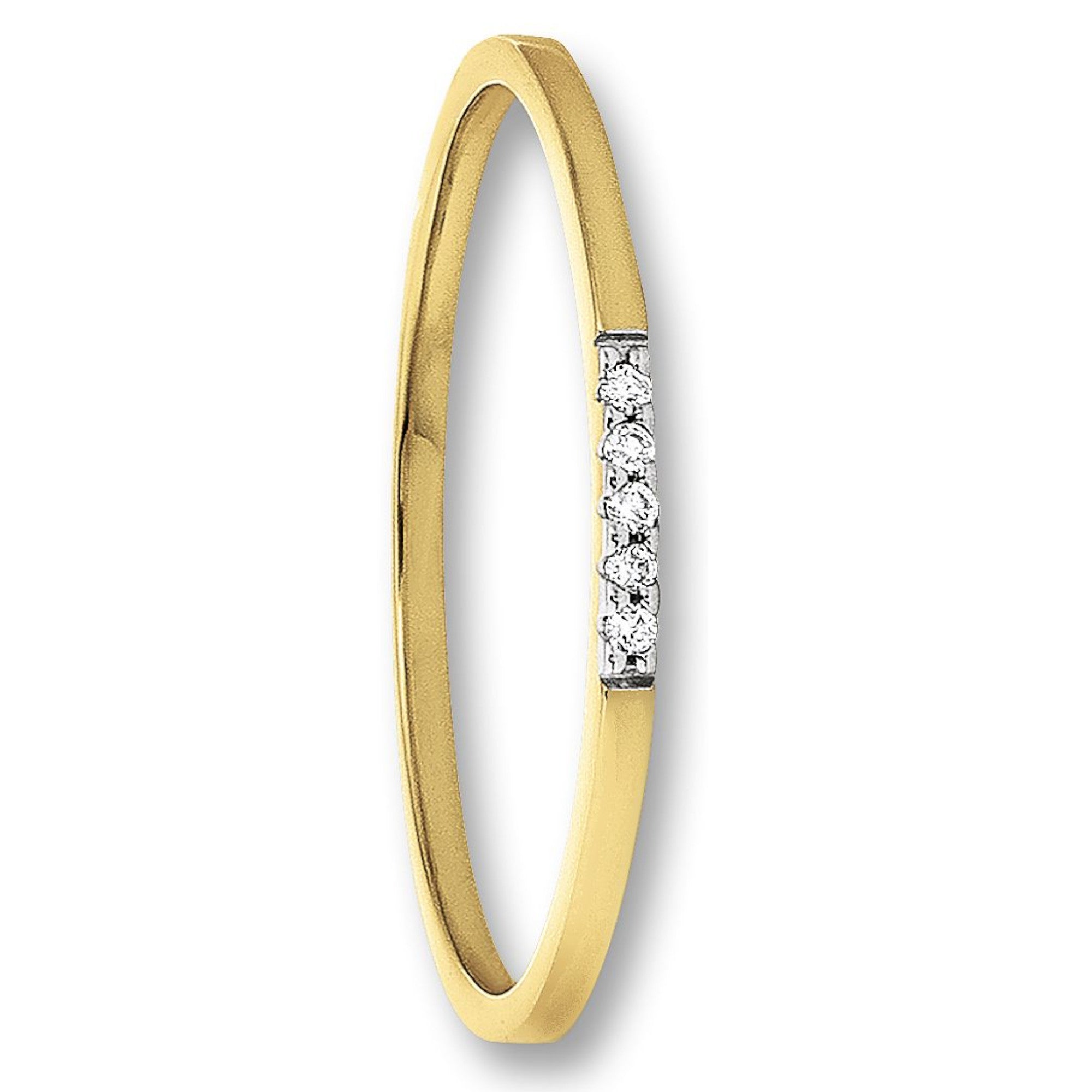 0.03 ct Diamant Brillant Ring aus 585er Gelbgold von ONE ELEMENT – Bild 1