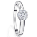 0.25 ct Diamant Brillant Ring aus 585er Weißgold von ONE ELEMENT – Bild 1