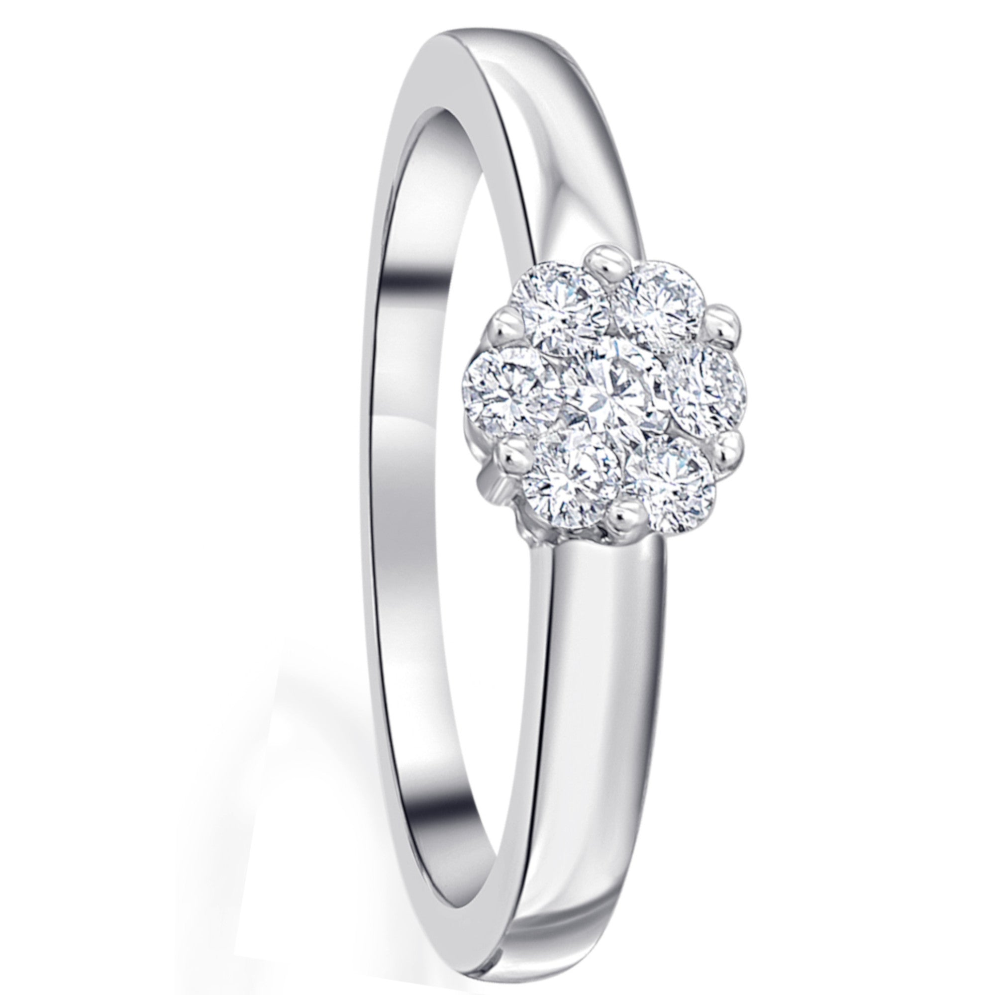 0.25 ct Diamant Brillant Ring aus 585er Weißgold von ONE ELEMENT – Bild 1