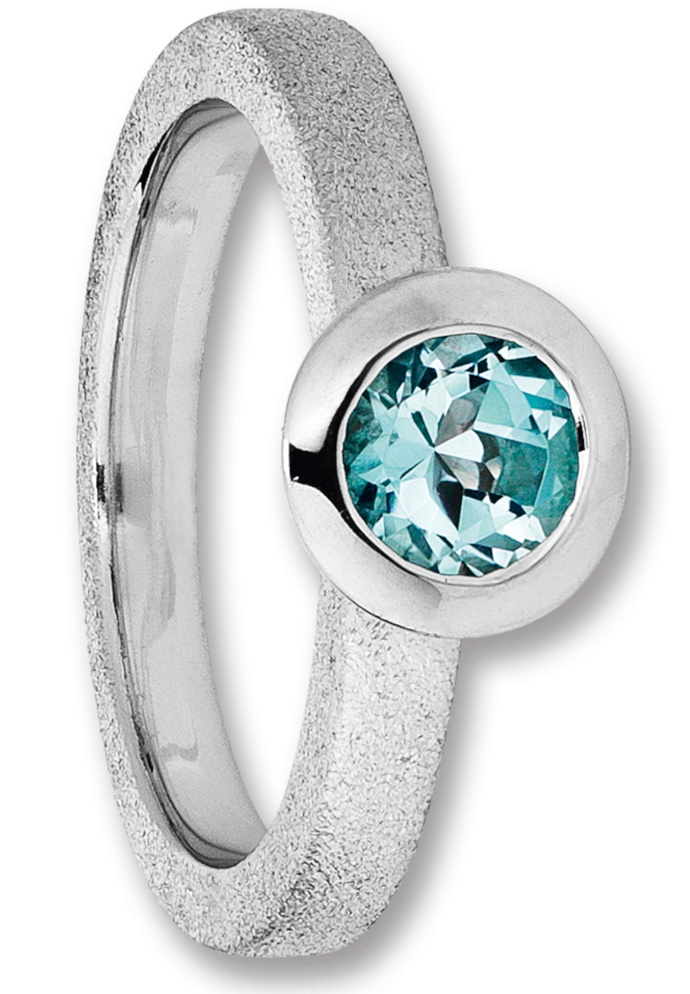 Blau Topas Ring aus 925er Silber von ONE ELEMENT – Bild 1