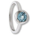 Blau Topas Ring aus 925er Silber von ONE ELEMENT – Bild 1