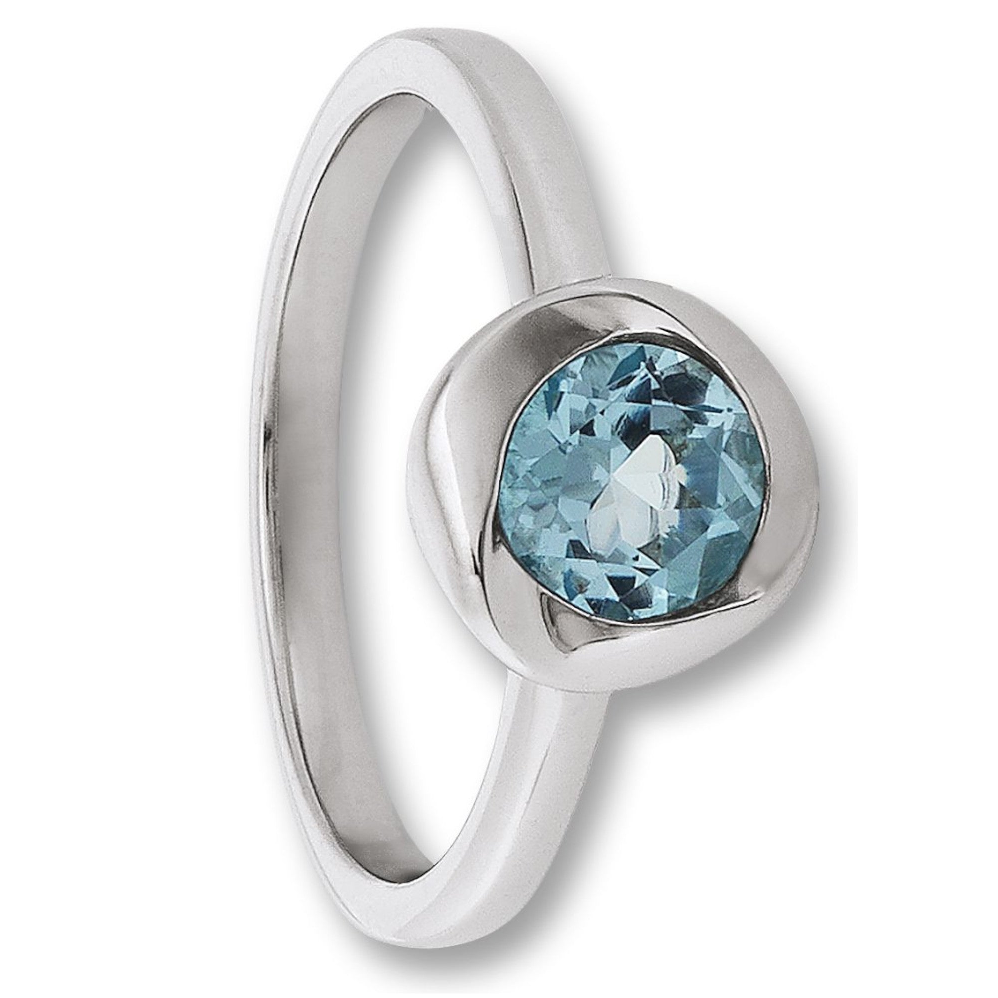 Blau Topas Ring aus 925er Silber von ONE ELEMENT – Bild 1