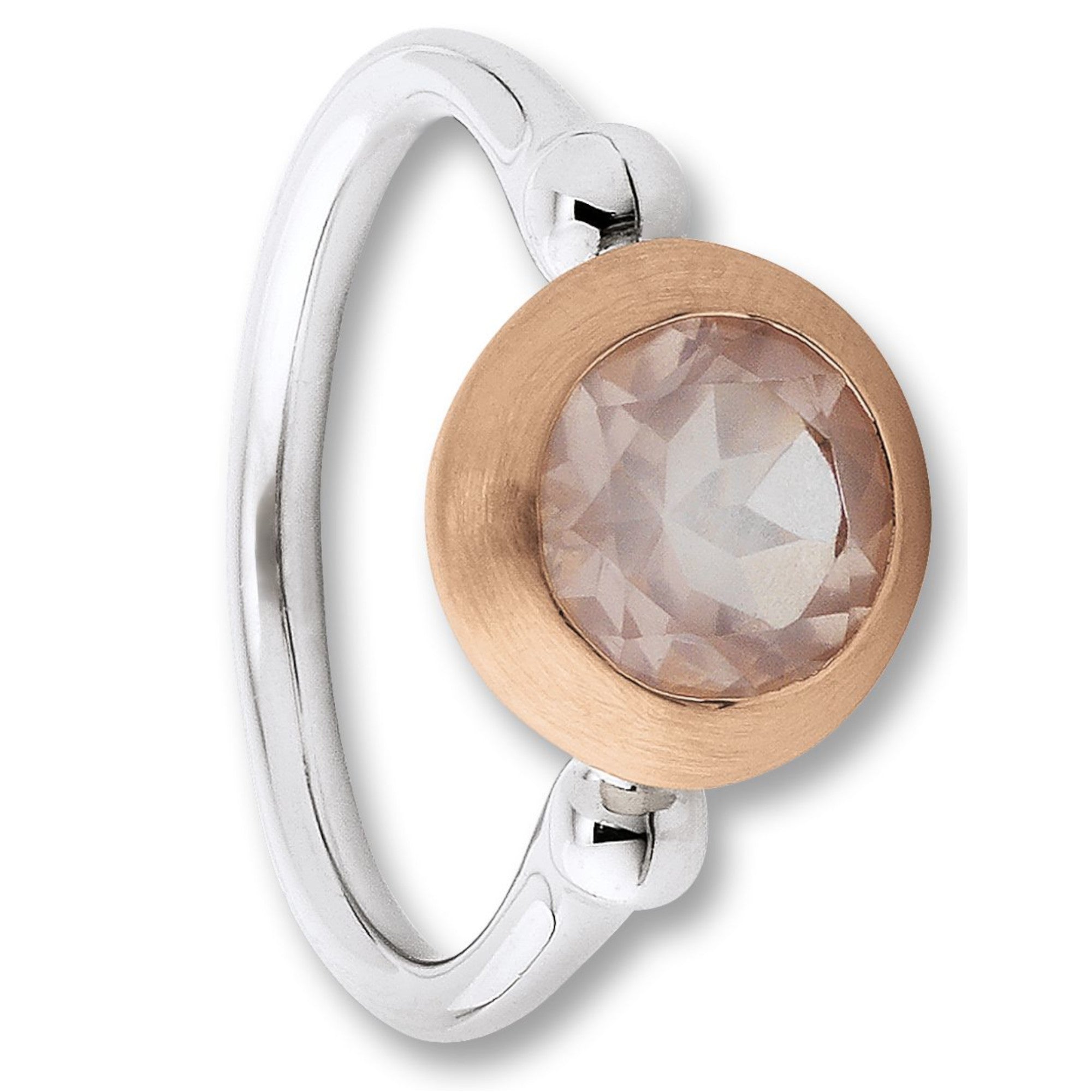 Rosenquarz Ring aus 925er Silber von ONE ELEMENT – Bild 1