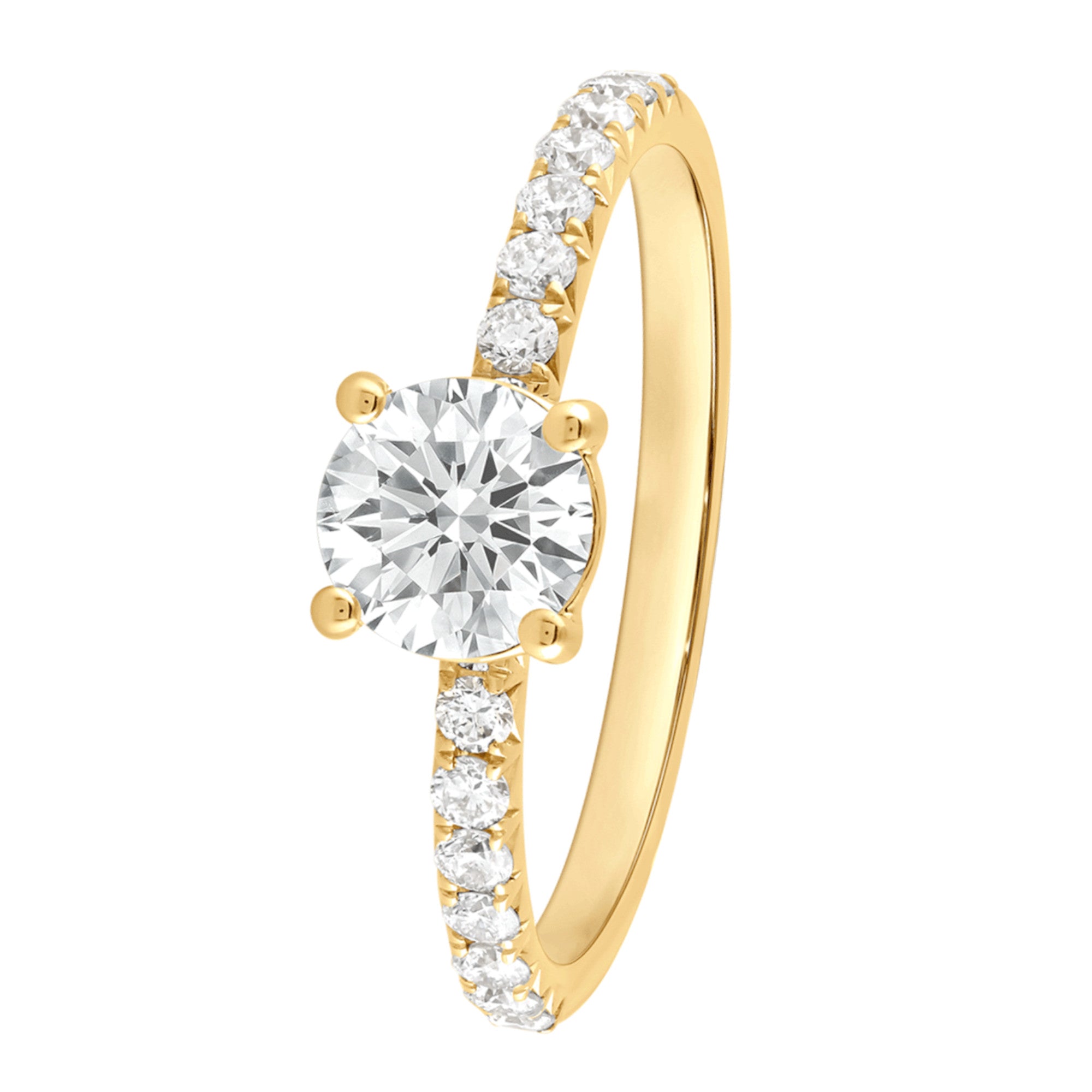 Ring aus 585 Gold mit 17 Lab Grown Diamanten 1,1 ct von ONE ELEMENT – Bild 1