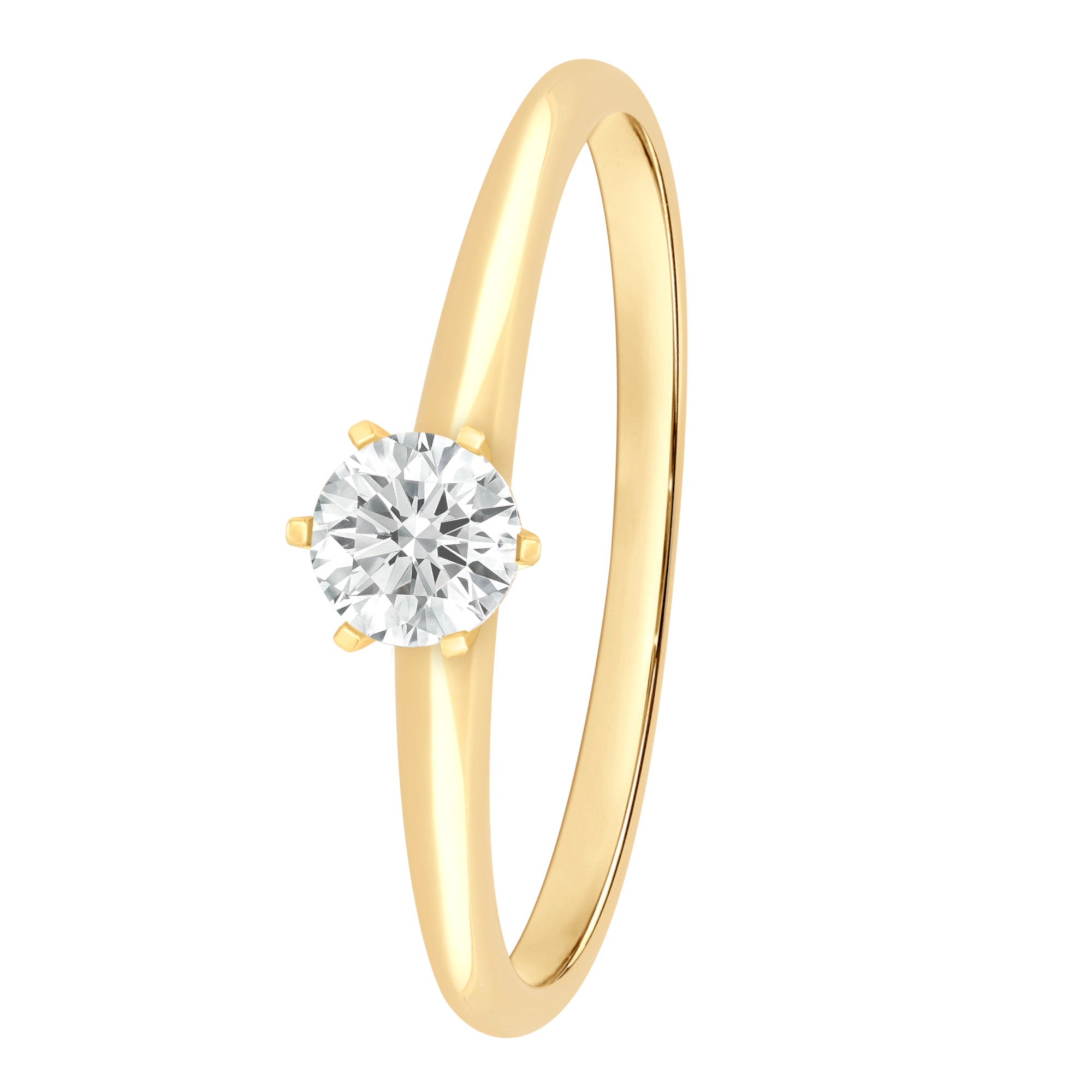 Ring aus 585 Gold mit 1 Lab Grown Diamant 0,25 ct von ONE ELEMENT – Bild 1