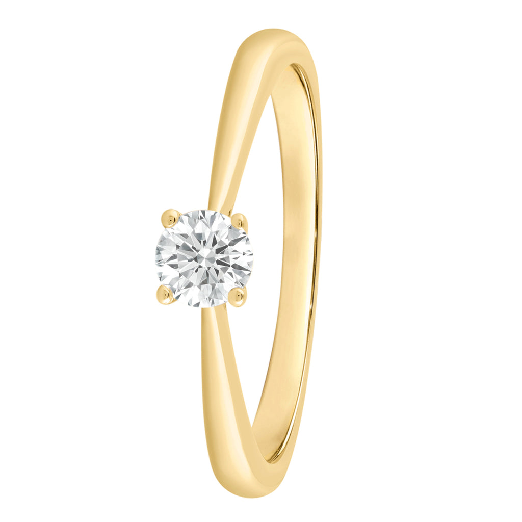 Ring aus 585 Gold mit 1 Lab Grown Diamant 0,25 ct von ONE ELEMENT – Bild 1