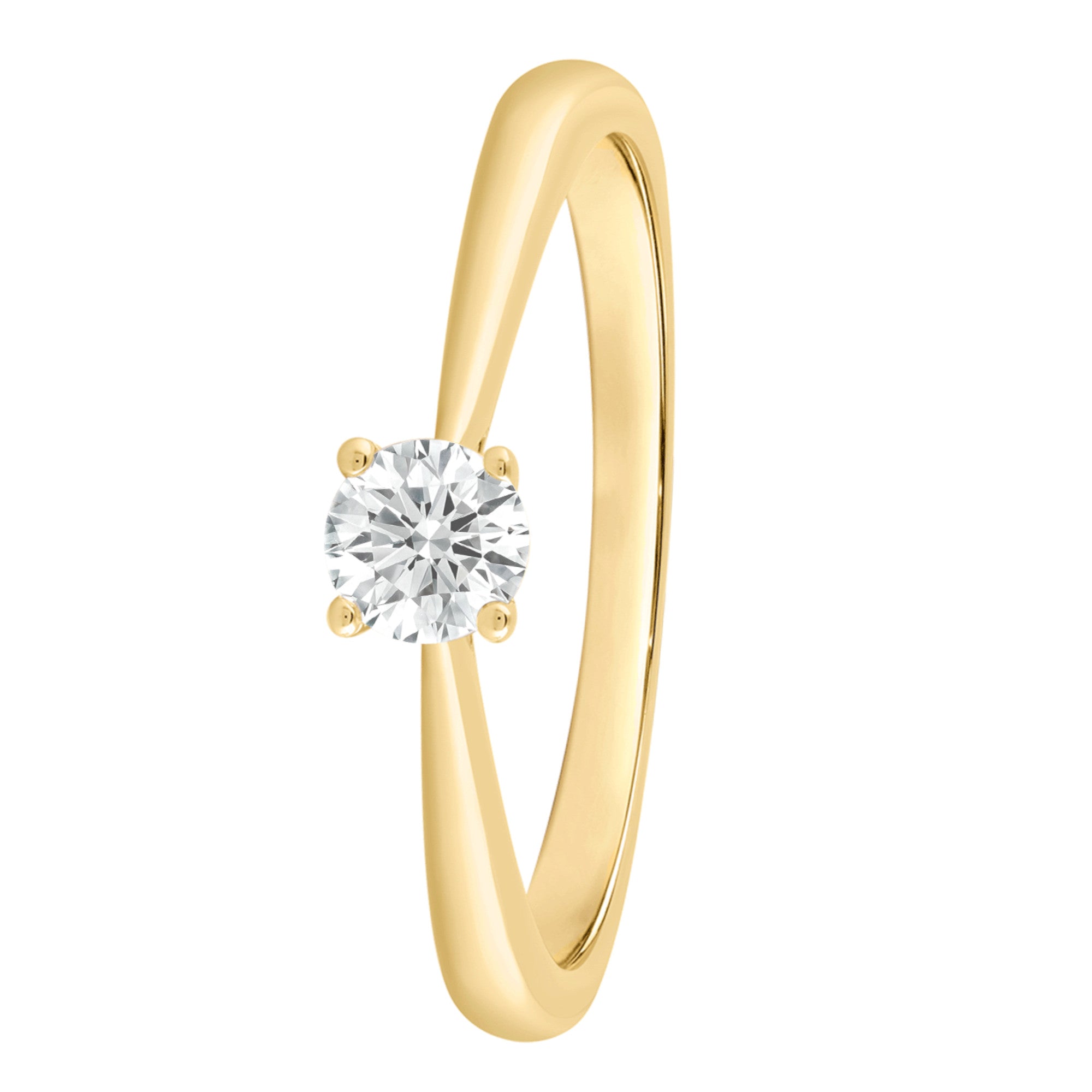Ring aus 585 Gold mit 1 Lab Grown Diamant 0,25 ct von ONE ELEMENT – Bild 1
