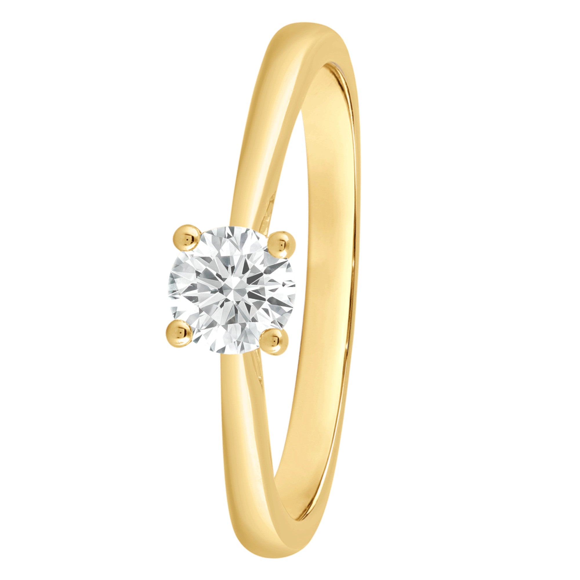 Ring aus 585 Gold mit 1 Lab Grown Diamant 0,5 ct von ONE ELEMENT – Bild 1