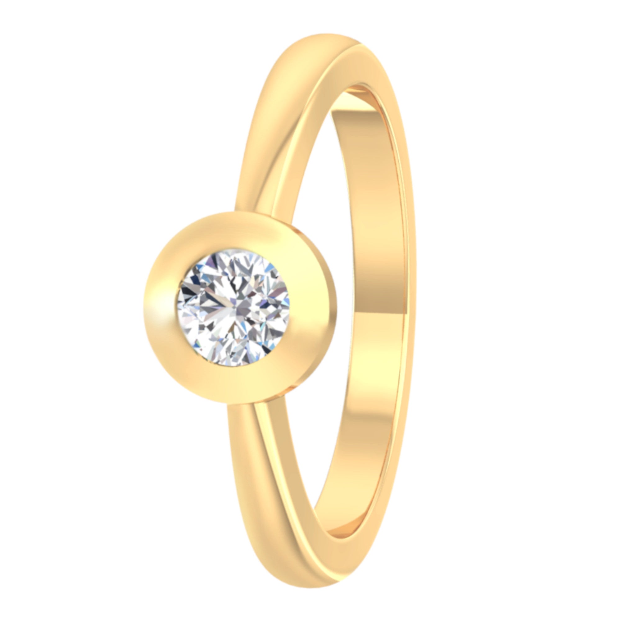 Ring aus 585 Gold mit 1 Lab Grown Diamant 0,5 ct von ONE ELEMENT – Bild 1