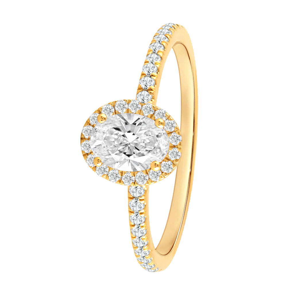 Ring aus 585 Gold mit 41 Lab Grown Diamanten 0,77 ct von ONE ELEMENT – Bild 1
