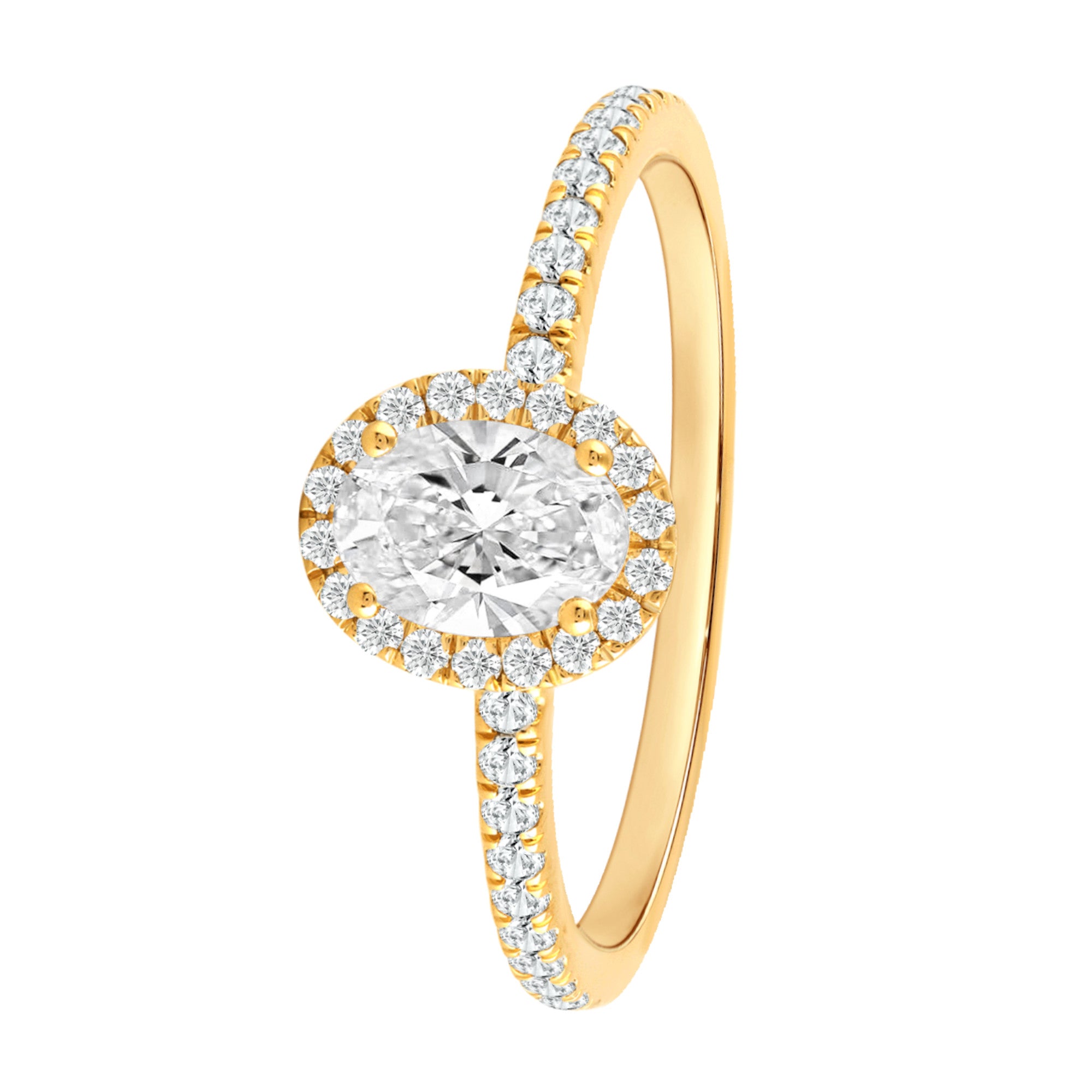 Ring aus 585 Gold mit 41 Lab Grown Diamanten 0,77 ct von ONE ELEMENT – Bild 1