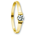 Zirkonia Ring aus 333er Gelbgold von ONE ELEMENT – Bild 1