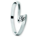 Zirkonia Ring aus 333er Weißgold von ONE ELEMENT – Bild 1