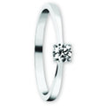 Zirkonia Ring aus 333er Weißgold von ONE ELEMENT – Bild 1