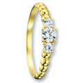 Zirkonia Ring aus 333er Gelbgold von ONE ELEMENT – Bild 1