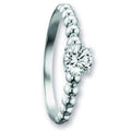 Zirkonia Ring aus 333er Weißgold von ONE ELEMENT – Bild 1