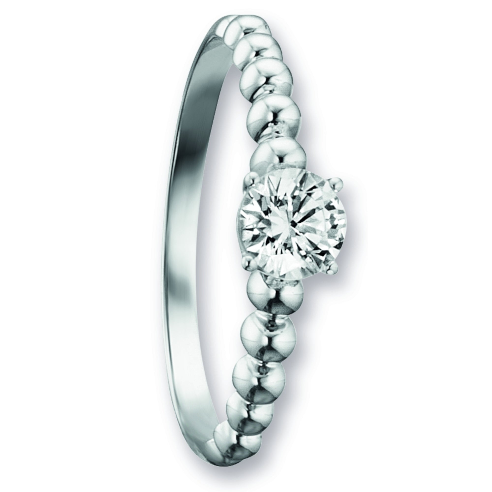Zirkonia Ring aus 333er Weißgold von ONE ELEMENT – Bild 1