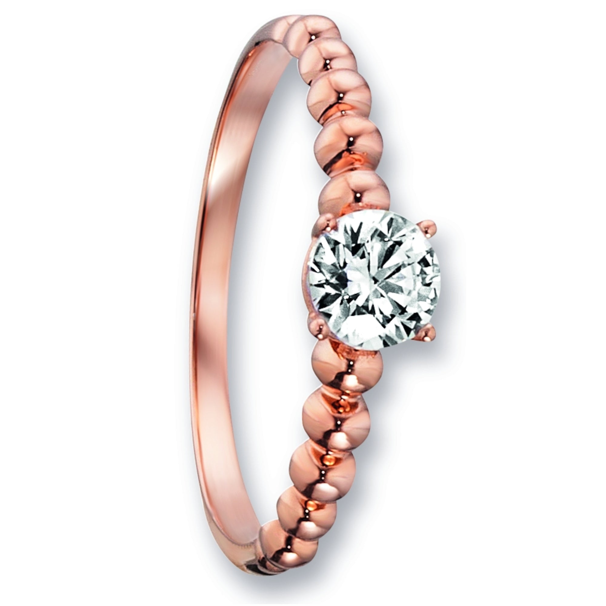 Zirkonia Ring 333er Roségold von ONE ELEMENT – Bild 1
