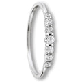 Zirkonia Ring aus 333er Weißgold von ONE ELEMENT – Bild 1