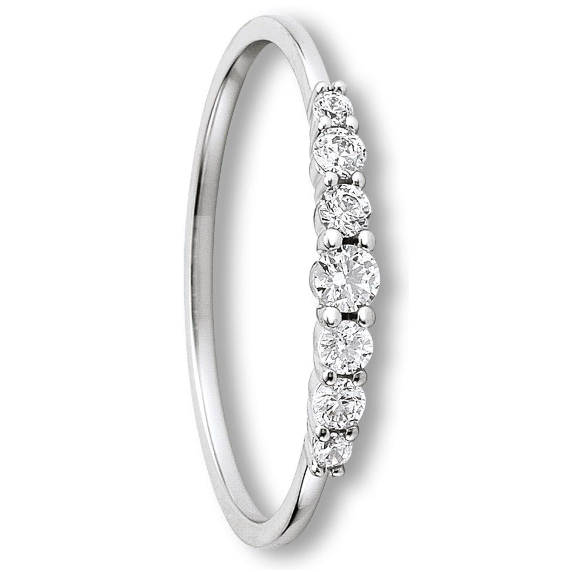 Zirkonia Ring aus 333er Weißgold von ONE ELEMENT – Bild 1