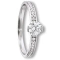 Zirkonia Ring aus 333er Weißgold von ONE ELEMENT – Bild 1