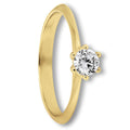 Zirkonia Ring aus 333er Gelbgold von ONE ELEMENT – Bild 1