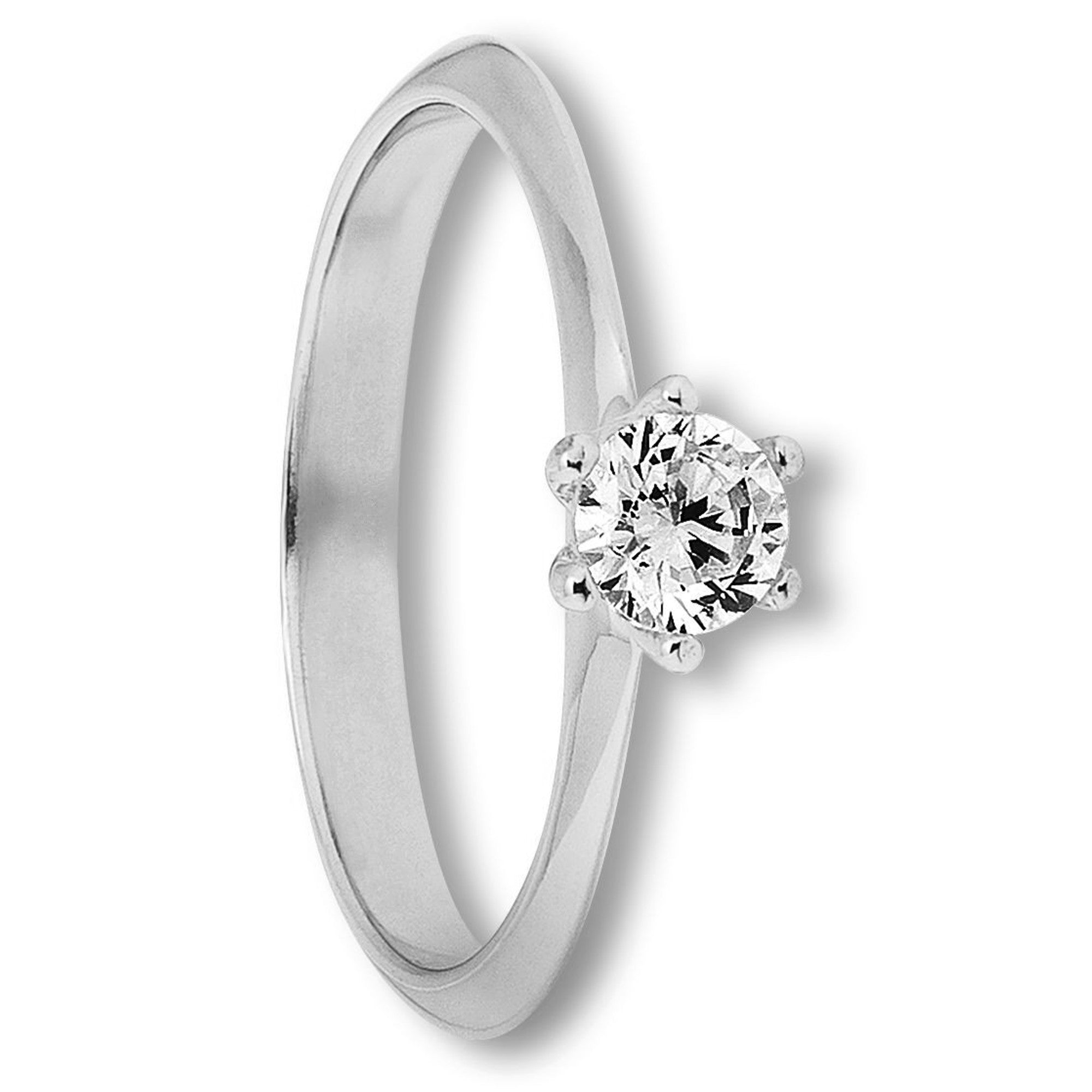 Zirkonia Ring aus 333er Weißgold von ONE ELEMENT – Bild 1