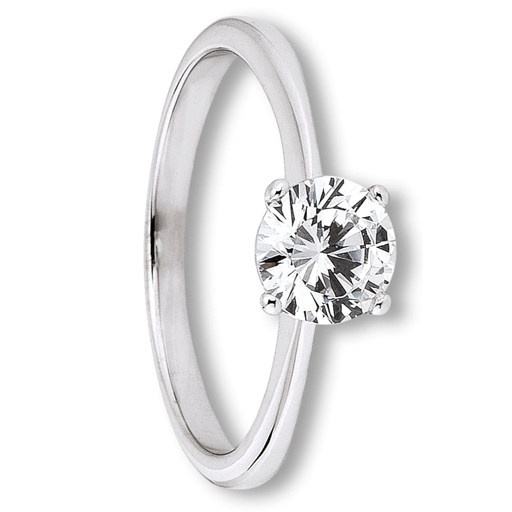 Zirkonia Ring aus 333er Weißgold von ONE ELEMENT – Bild 1