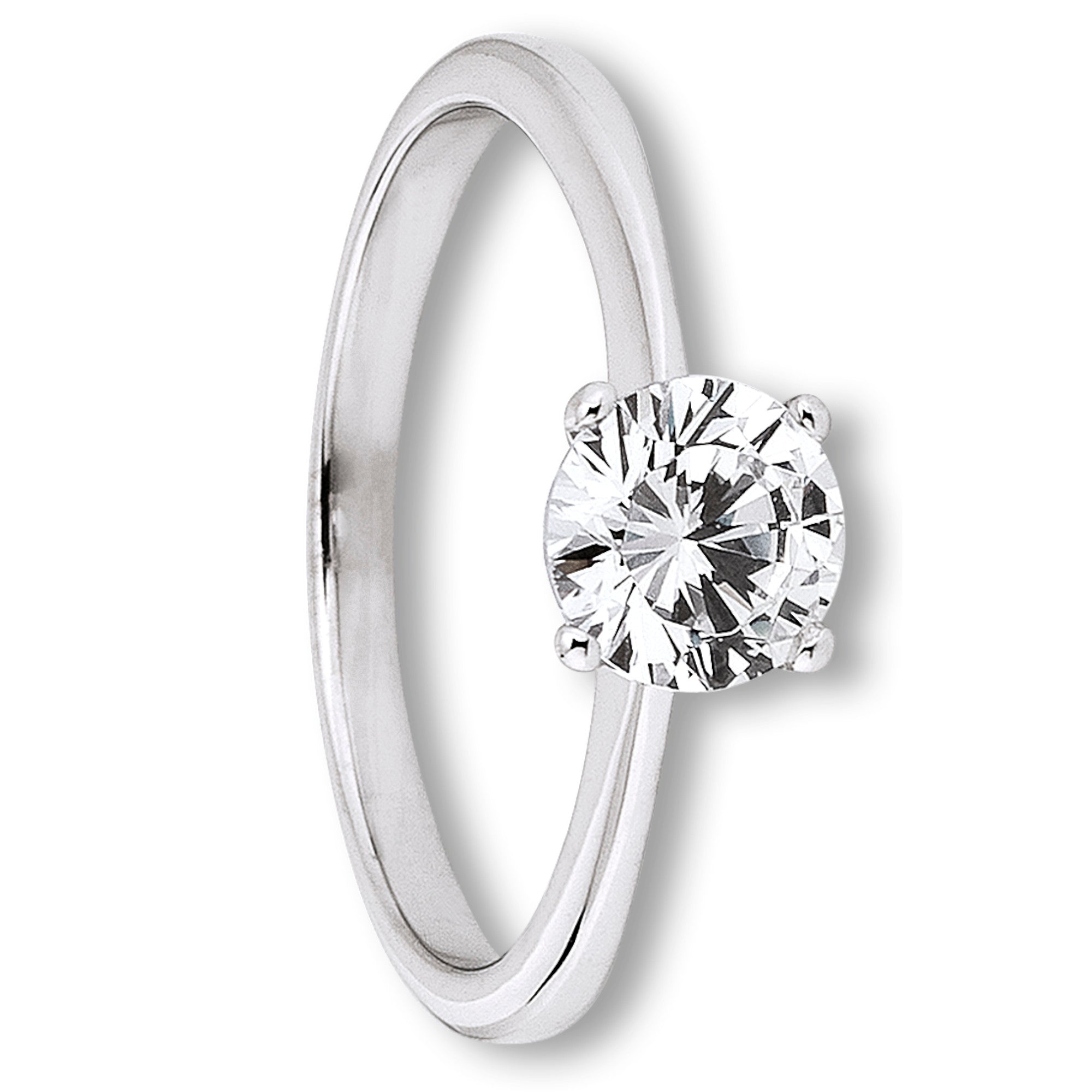 Zirkonia Ring aus 333er Weißgold von ONE ELEMENT – Bild 1