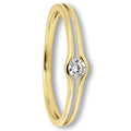 Zirkonia Ring aus 333er Gelbgold von ONE ELEMENT – Bild 1