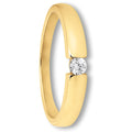 Zirkonia Ring aus 333er Gelbgold von ONE ELEMENT – Bild 1