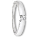 Zirkonia Ring aus 333er Weißgold von ONE ELEMENT – Bild 1