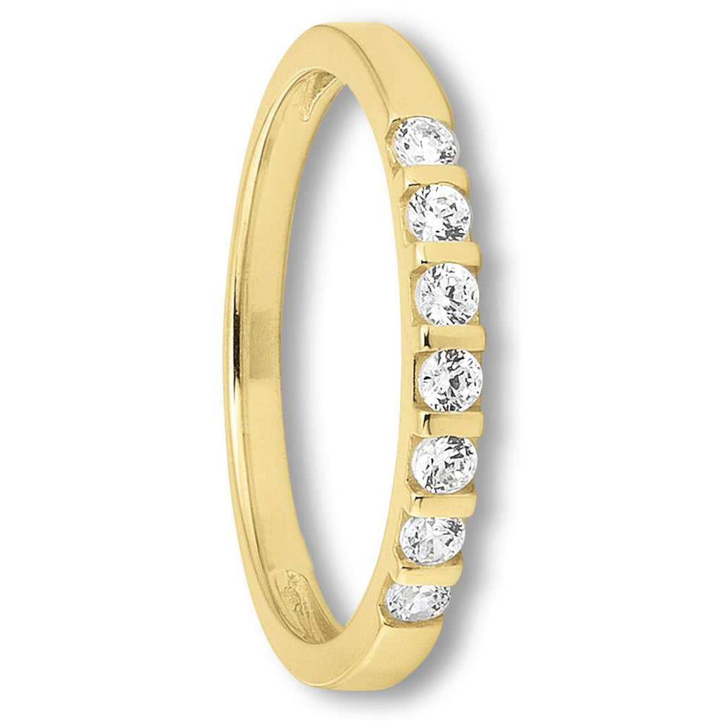 Zirkonia Ring aus 333er Gelbgold von ONE ELEMENT – Bild 1