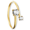 Zirkonia Ring aus 333er Gelbgold von ONE ELEMENT – Bild 1