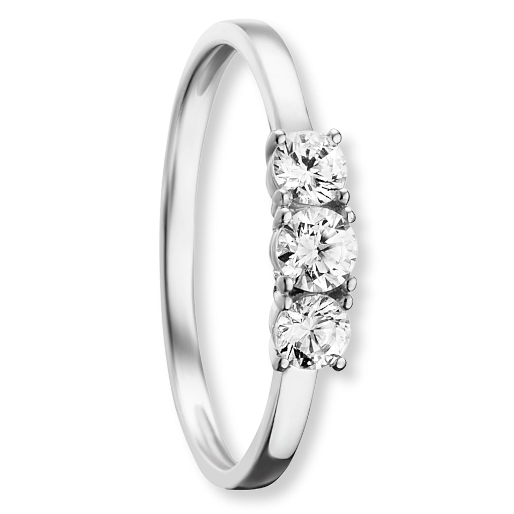 Zirkonia Ring aus 333er Weißgold von ONE ELEMENT – Bild 1
