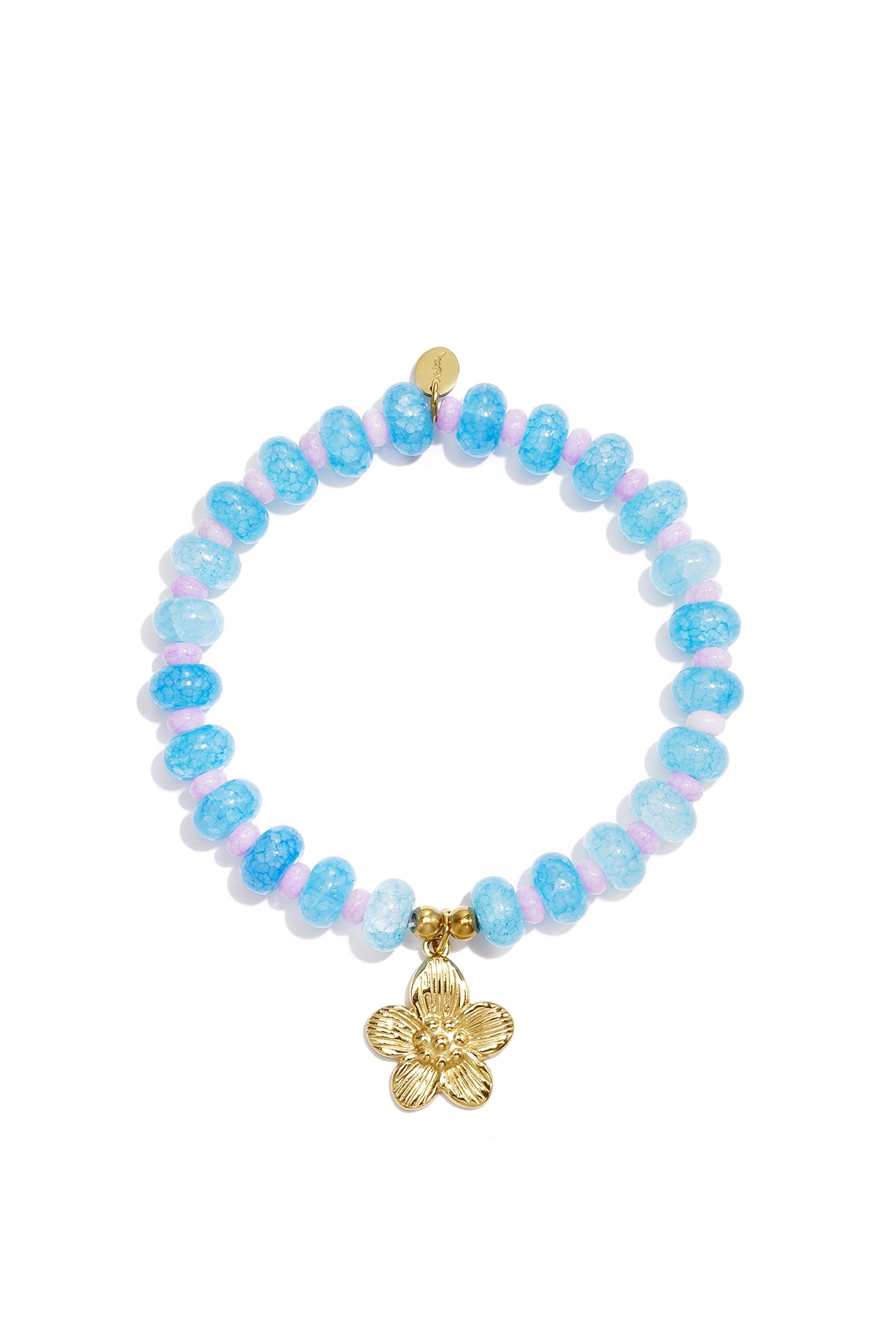 LIVAYA Armband aus Glasperlen mit Anhänger, 16,5 cm – Bild 1