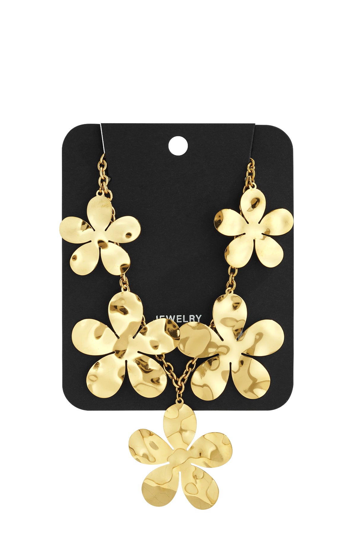 Edelstahl Anhänger Halsketten Blume Casual Täglich Einfache Serie Damenschmuck
