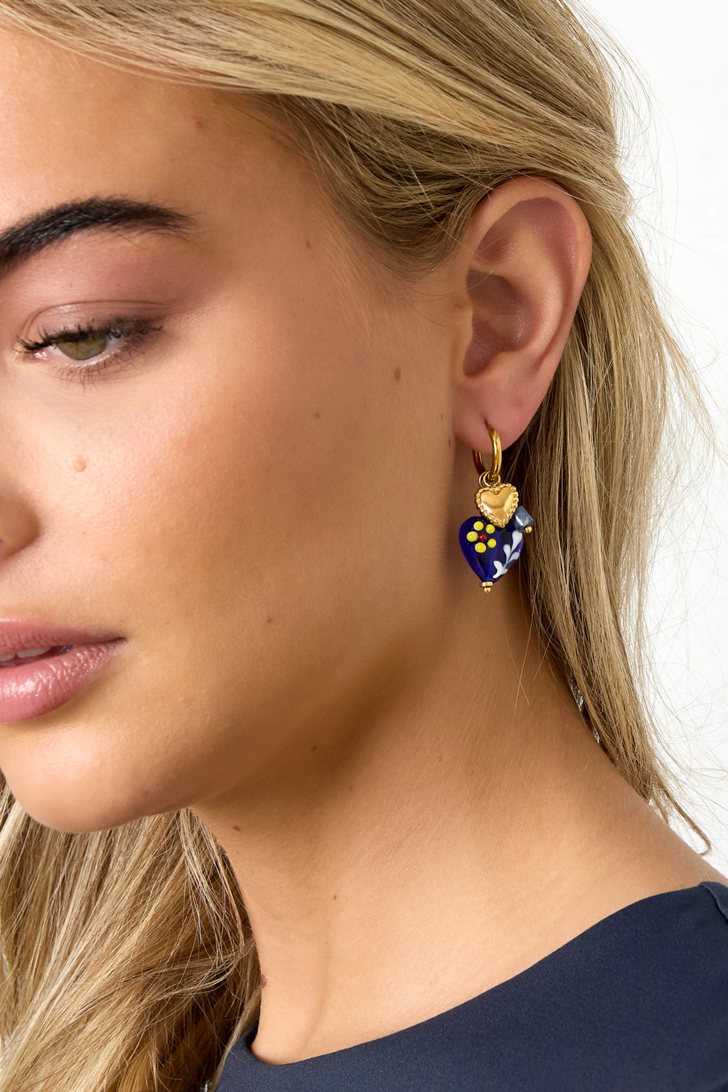 Edelstahl Tropfen Ohrringe Herz Casual Täglich Einfache Serie frauen schmuck