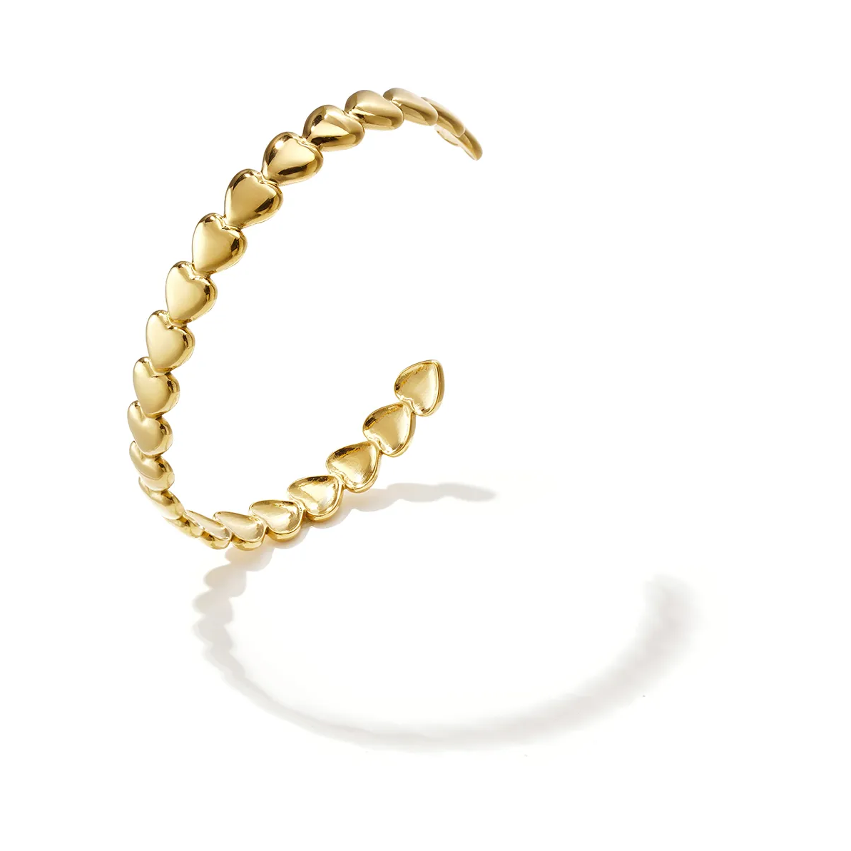 LIVAYA Armbänder Armband als Armreif mit Herzmotiv – Bild 1