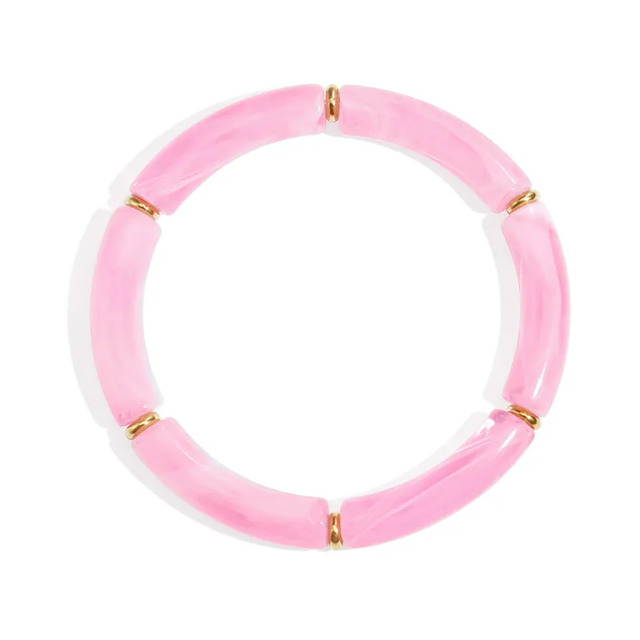 LIVAYA Armbänder Armband Armreif aus Acryl, segmentiert – Bild 1