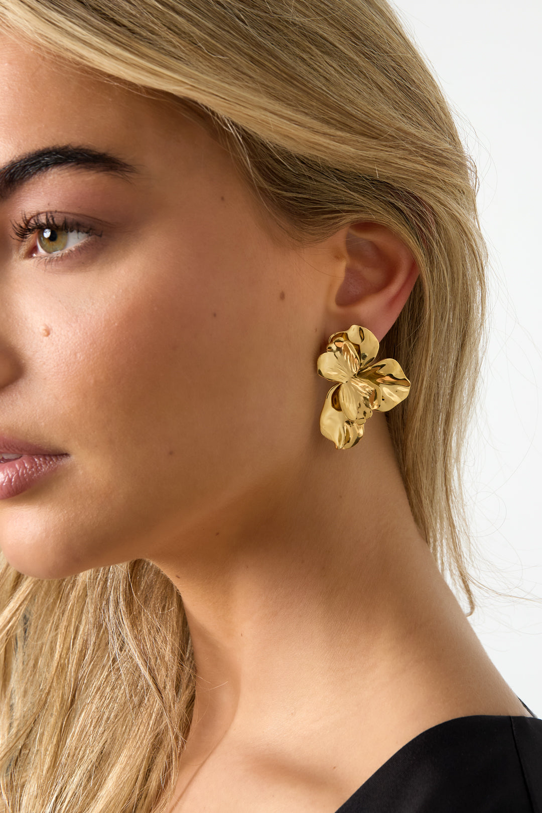 LIVAYA Statement - Ohrringe Ohrstecker mit Blumenmotiv aus Edelstahl