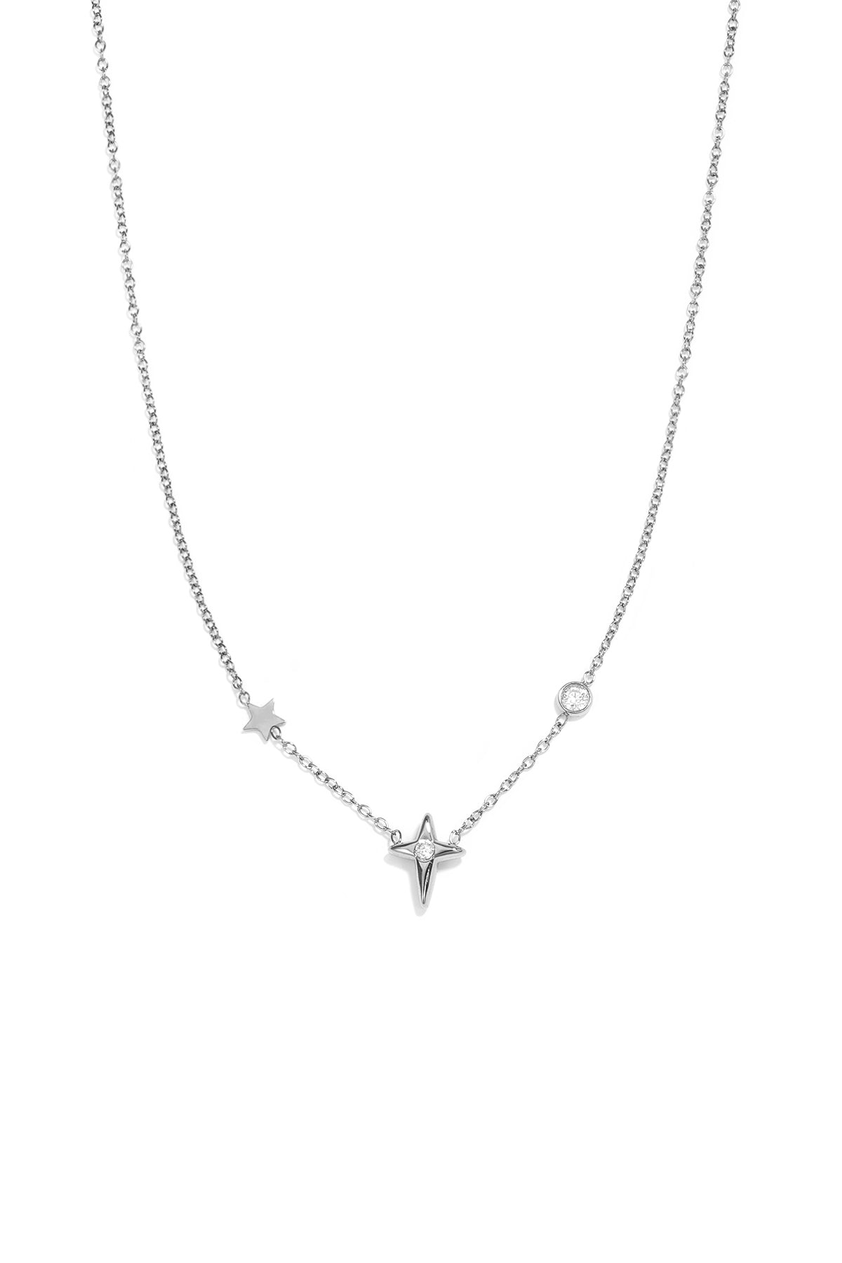 LIVAYA Halskette Anhängerkette mit Sternanhänger, 40 cm + 5 cm – Bild 1